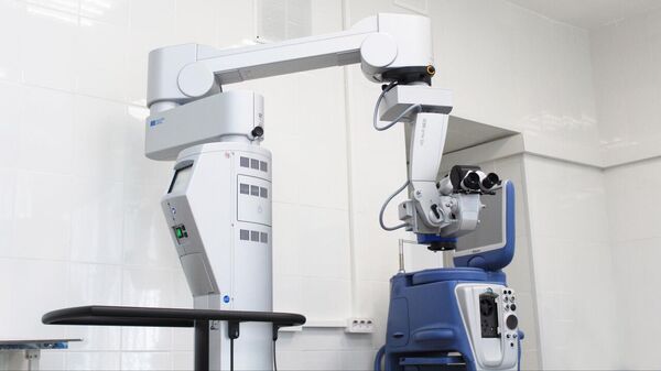 Новый офтальмологический микроскоп поставили в больницу Сергиево-Посада