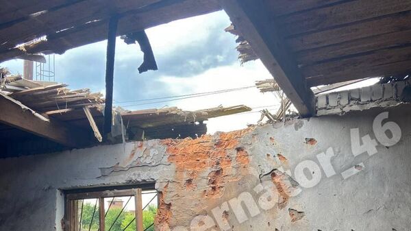 Последствия обстрелов поселков Тёткино и Попово-Лежачи в Курской области