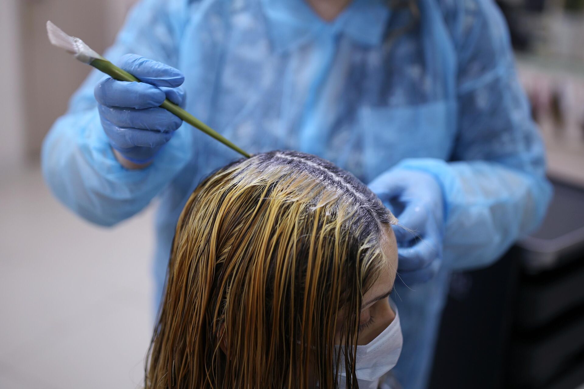 Техника окрашивания волос восьмерка