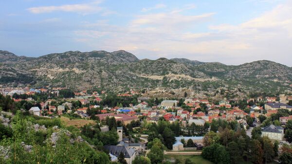 Вид на город Цетин, Черногория