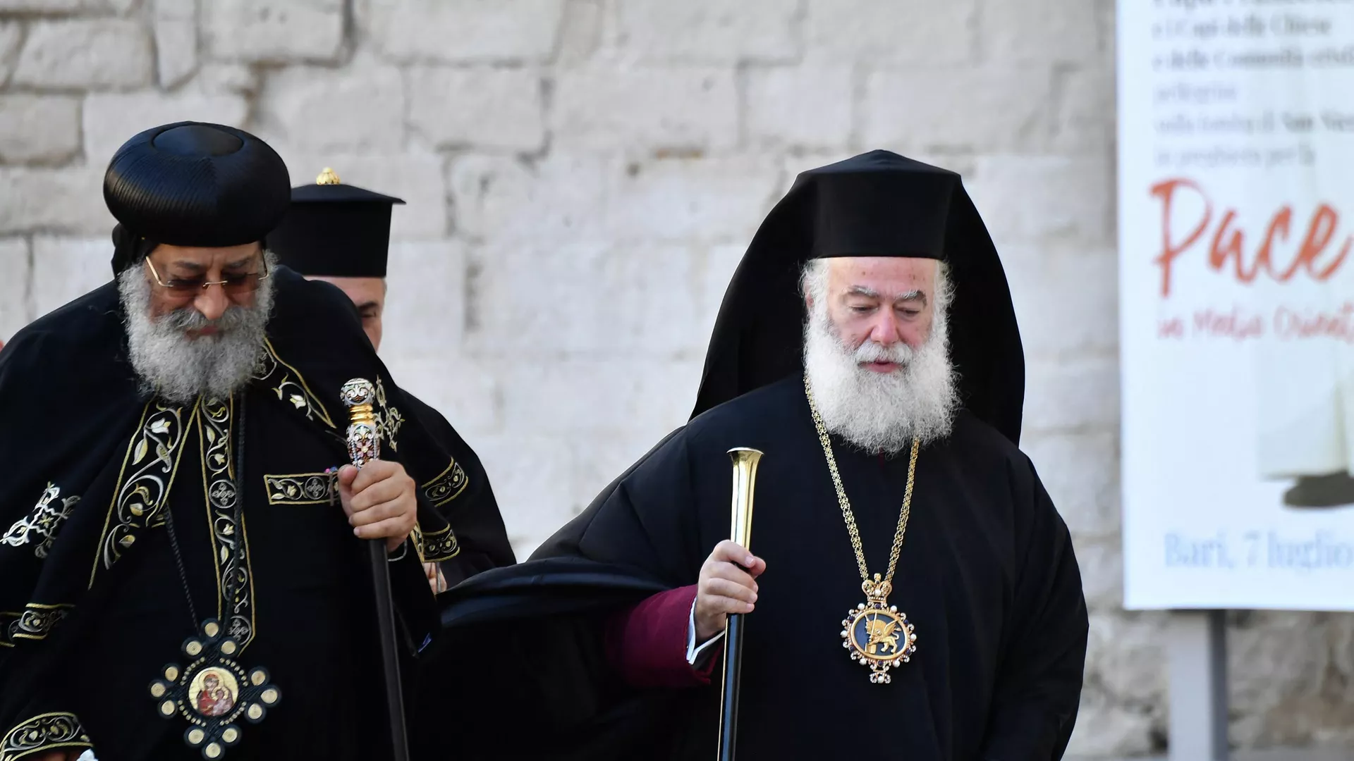 Патриарх Коптской православной церкви Тавандрос II (слева) и патриарх Александрийский Феодор II - РИА Новости, 1920, 21.08.2022