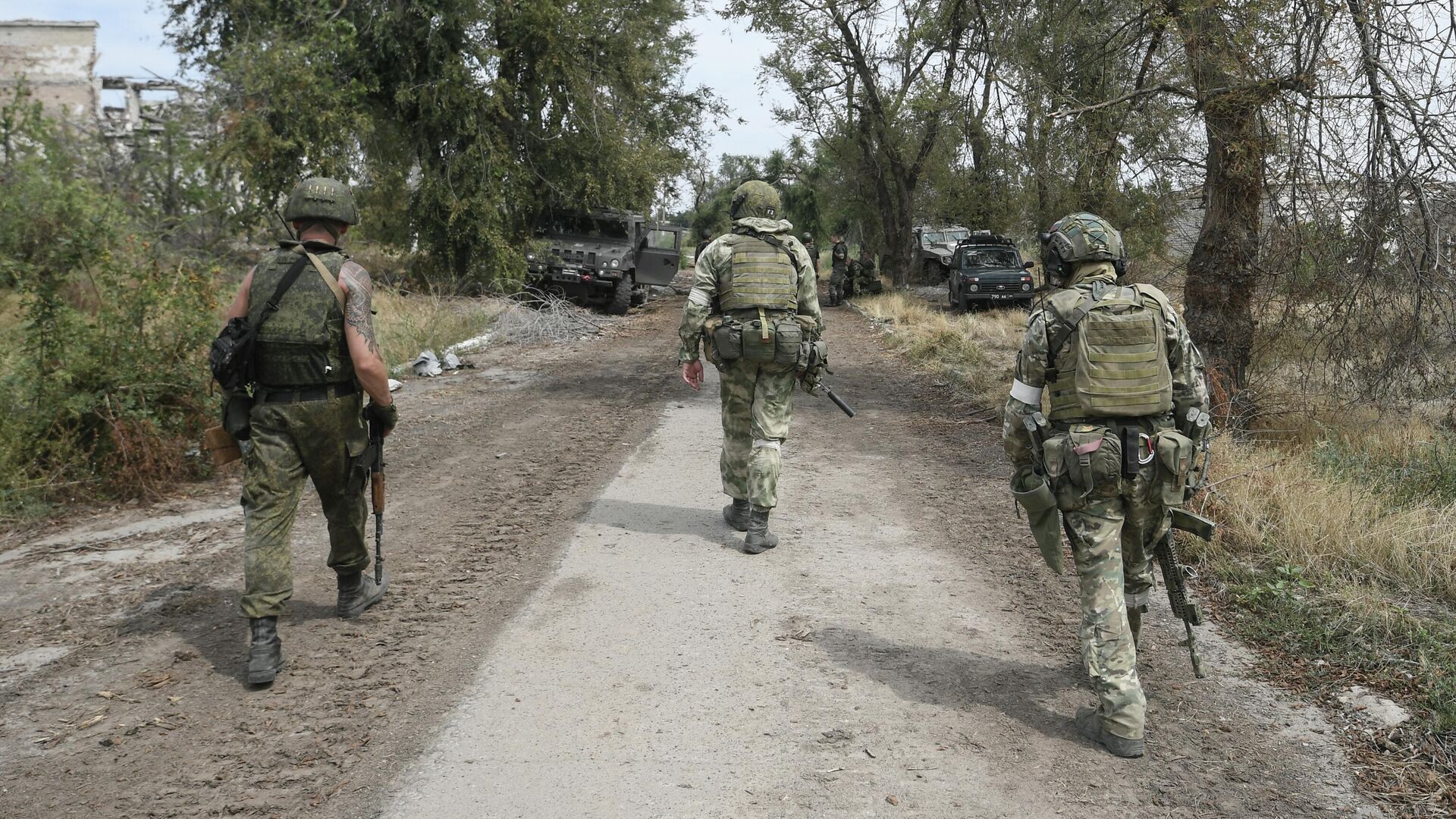 Военнослужащие ВС России в селе Александровка Херсонской области - РИА Новости, 1920, 27.08.2022