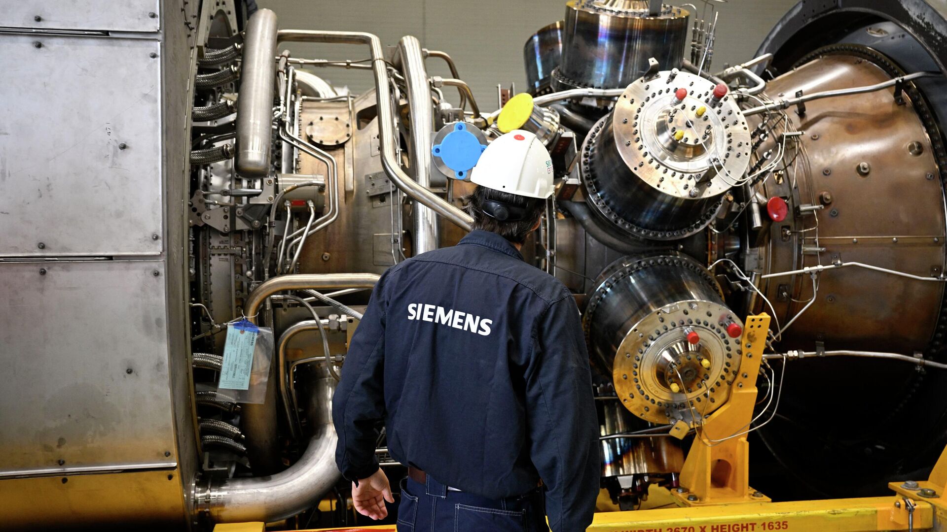 Турбина газопровода Nord Stream 1 на заводе Siemens Energy в Мюльхайме-на-Руре - РИА Новости, 1920, 17.08.2022