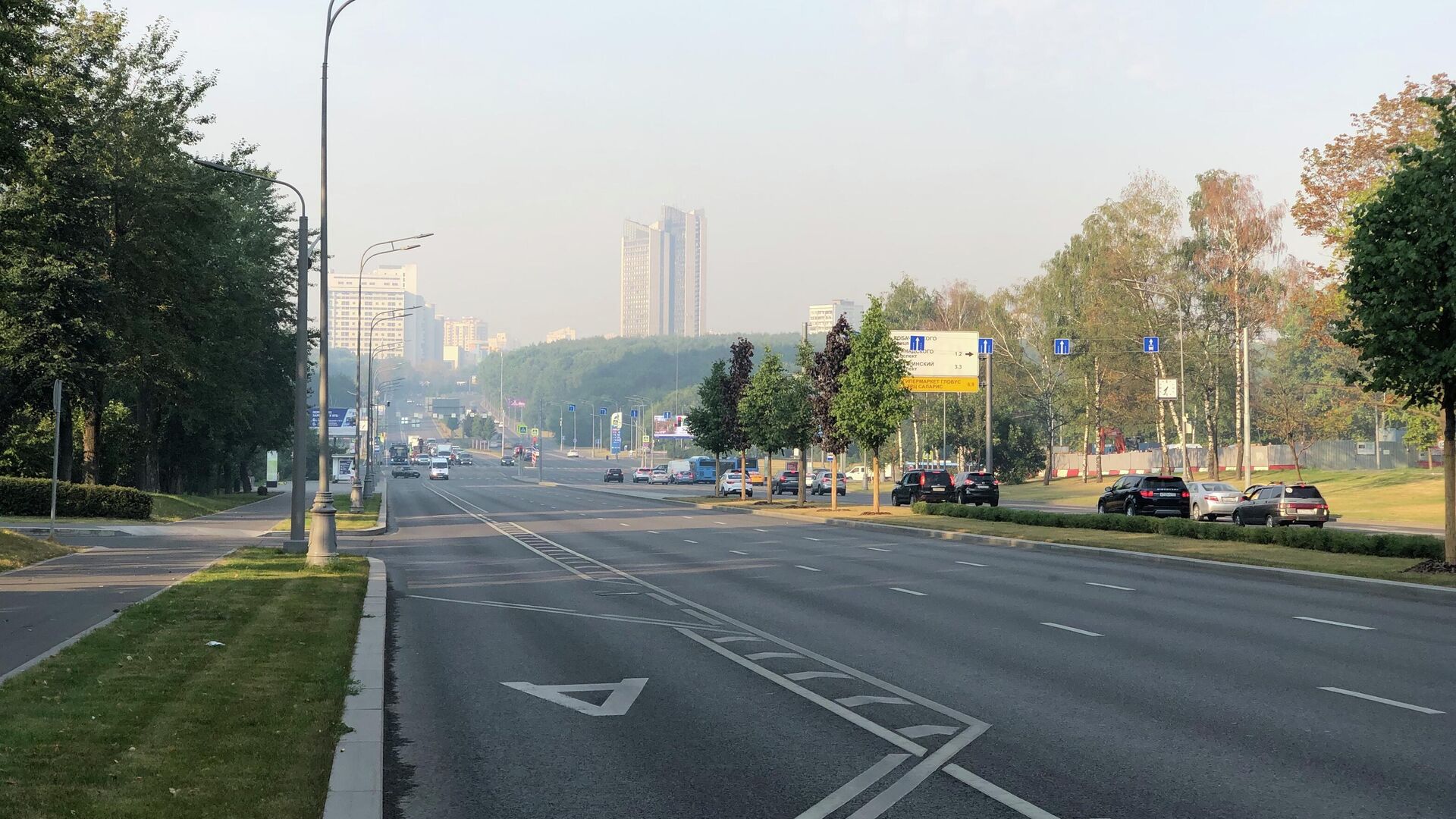 Смог в Москве из-за пожаров в Рязанской области - РИА Новости, 1920, 20.08.2022