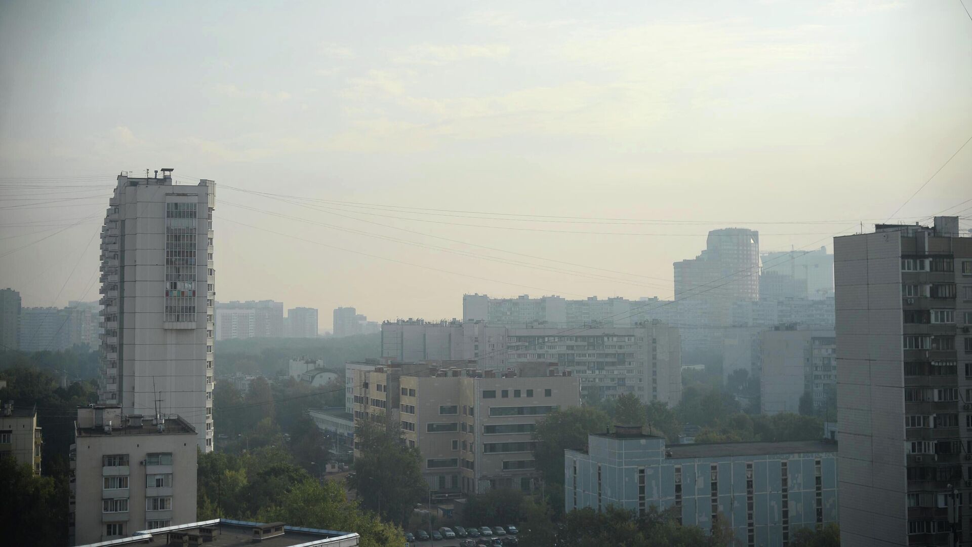 Смог в Москве из-за пожаров в Рязанской области - РИА Новости, 1920, 20.08.2022