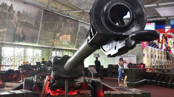 Американская гаубица М777, захваченная в Лисичанске в ходе спецоперации на Украине