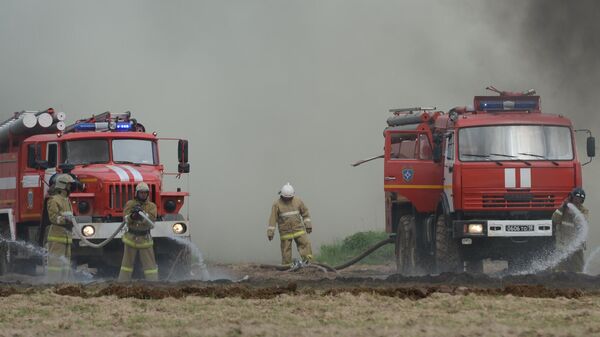 Масштабные тактико-специальные учения МЧС по ликвидации лесных и торфяных пожаров