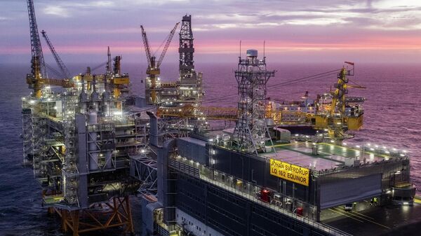 Нефтяное месторождение Юхан Свердруп в Северном море, к западу от Ставангера