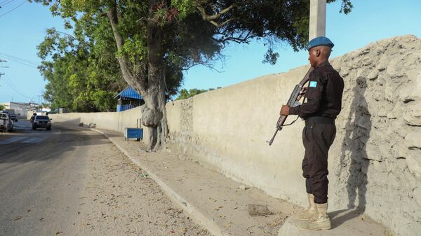 Офицер службы безопасности в столице Сомали Могадишо