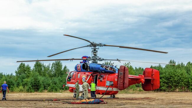 Ликвидация лесных пожаров в Рязанской области