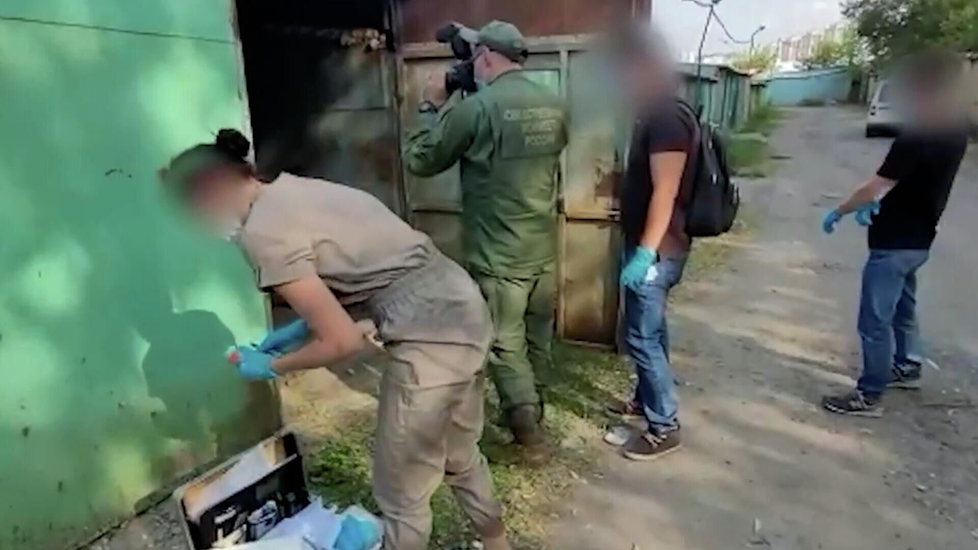 Обыски в рамках расследования дела об убийстве Дарьи Дугиной. Видео СК РФ - РИА Новости, 1920, 23.08.2022