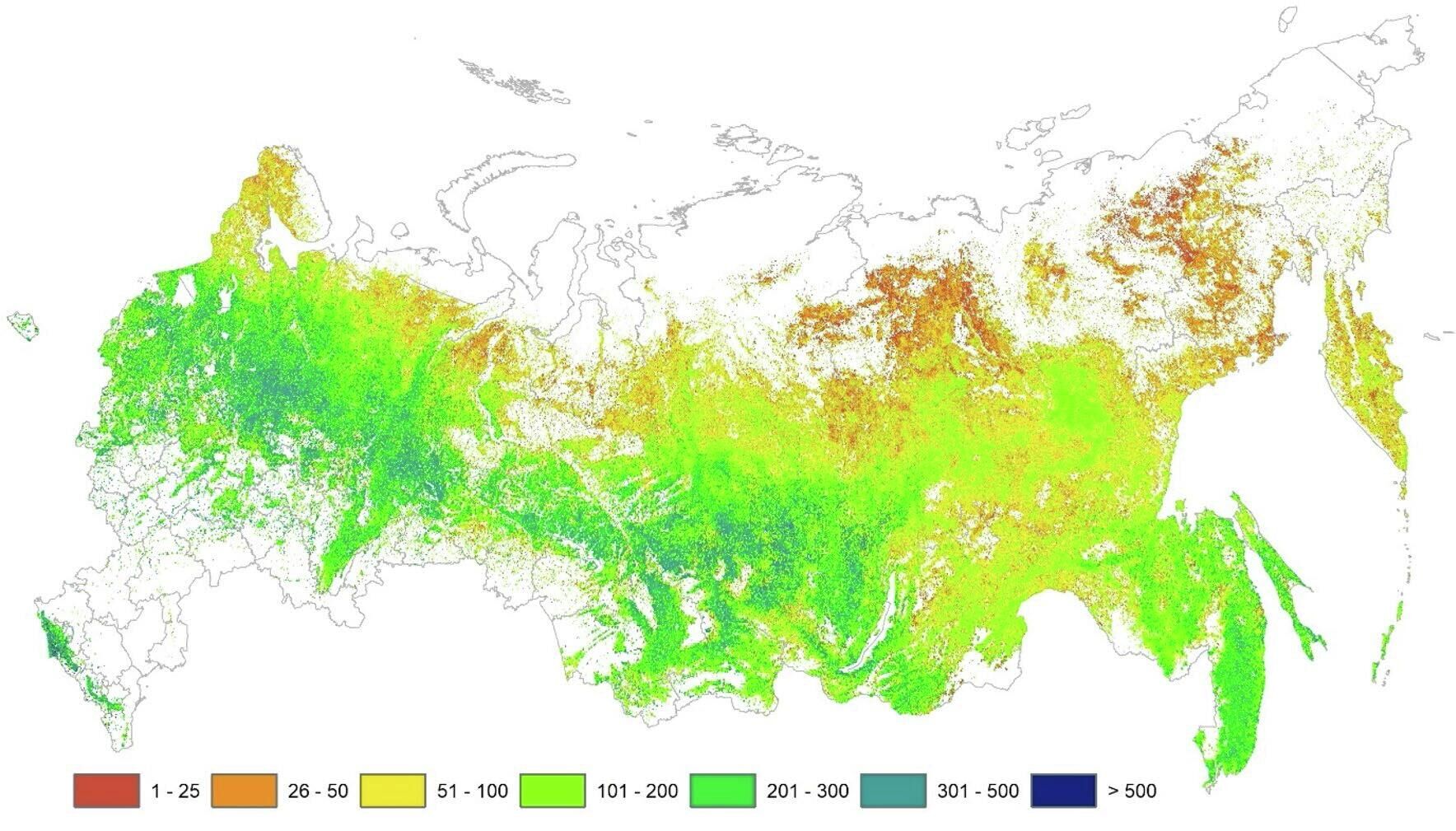 Прогнозируемый средний объем (м3/га) запаса древесины на 2014 г. - РИА Новости, 1920, 24.08.2022