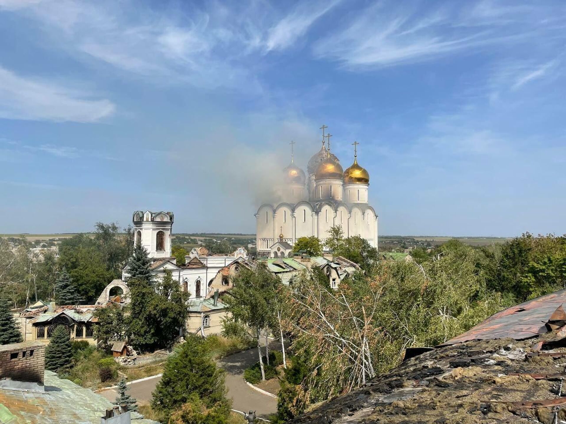 Украинские войска обстреляли храм в селе Никольское в ДНР - РИА Новости,  25.08.2022