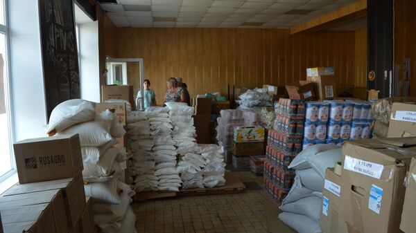 Гуманитарная помощь, собранная Тамбовской областью для Новоайдарского района ЛНР 