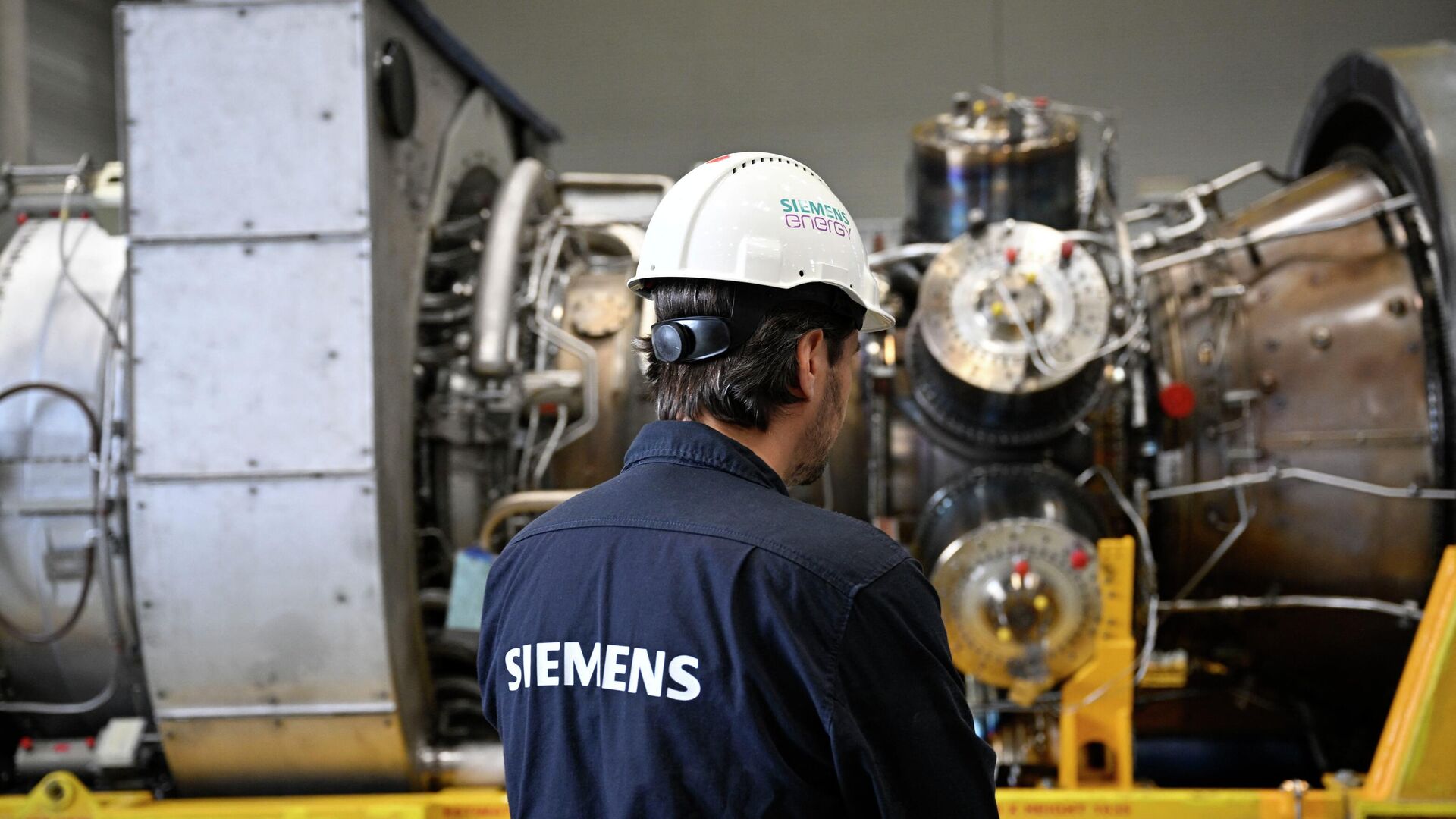 Турбина для газопровода Северный поток-1 на заводе Siemens Energy в Мюльхайме-на-Руре - РИА Новости, 1920, 31.08.2022