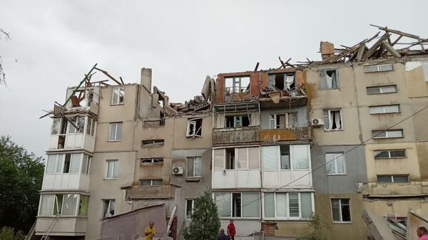 Последствия обстрела поселка Куйбышево в Запорожской области