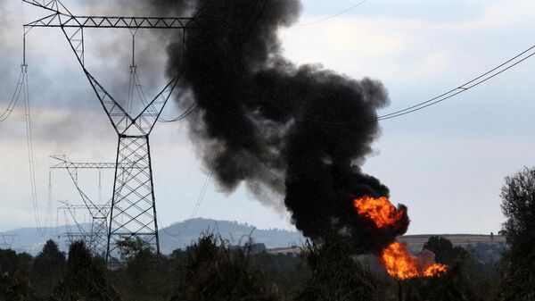 Взрыв на газопроводе Pemex в Мексике