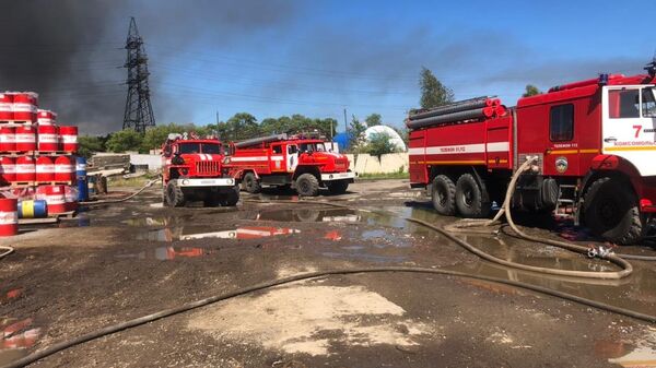 В Комсомольске-на-Амуре локализовали пожар на складе