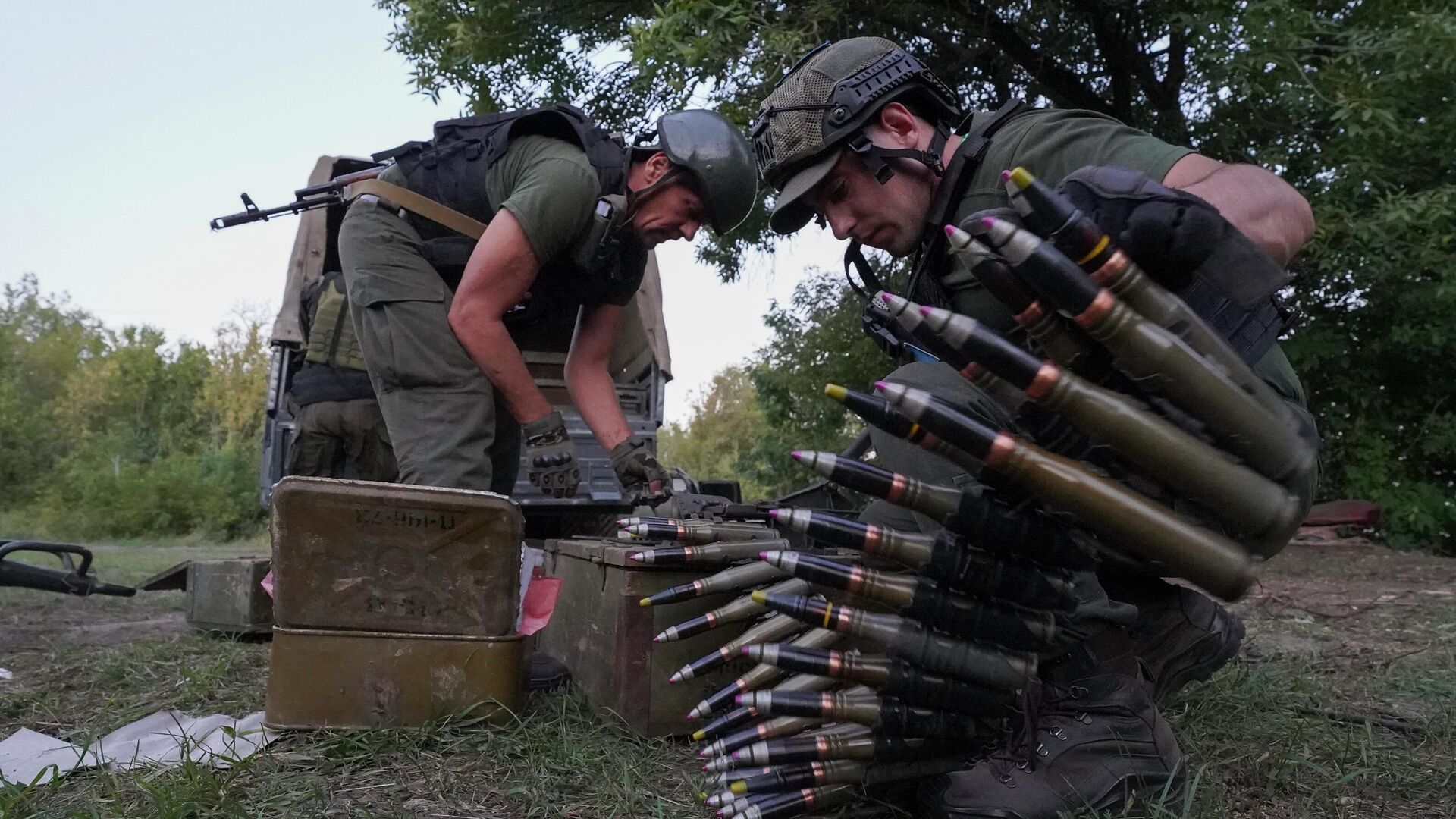 Военнослужащие ВСУ в Харьковской области - РИА Новости, 1920, 31.08.2022