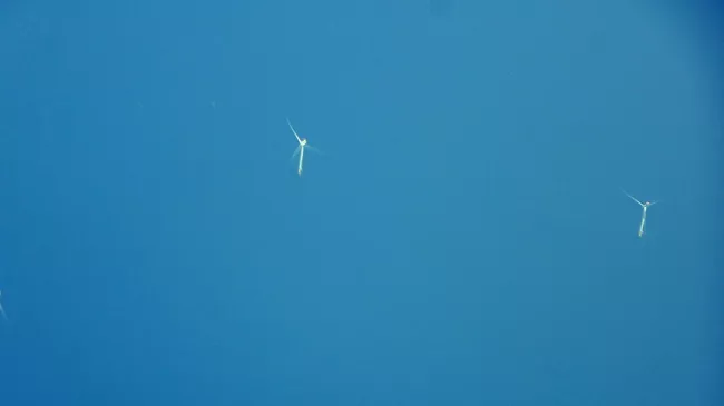 Вид на ветряную электростанцию Hornsea 2
