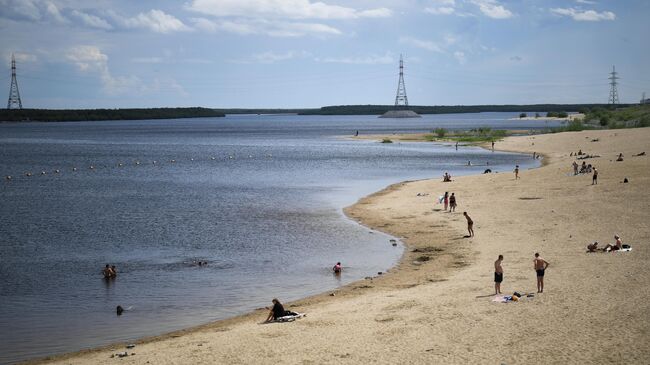 Набережная Городской протоки в Якутске