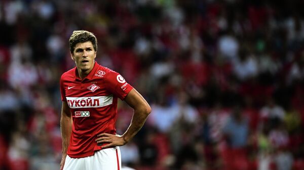 Игрок Спартака Александр Соболев Игрок Спартака Александр Соболев