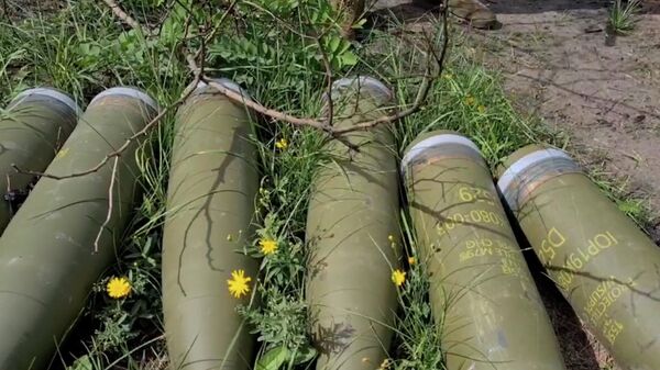 Уничтоженная огневая позиция американской гаубицы М777 в Донбассе