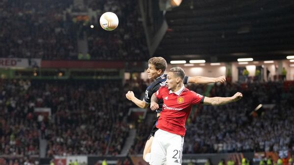 Игровой момент в матче Манчестер Юнайтед - Реал Сосьедад