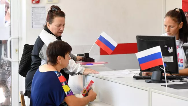 Работа волонтерского штаба Мы вместе с Россией в Мелитополе