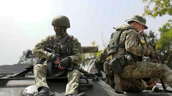 Российские десантники выполняют задание на Николаево-Криворожском направлении 