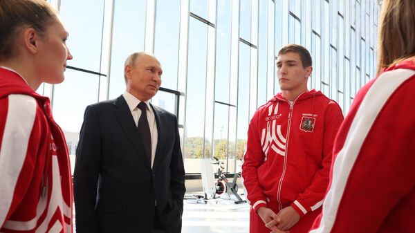 Президент Путин на открытии международного центра самбо и бокса в Москве