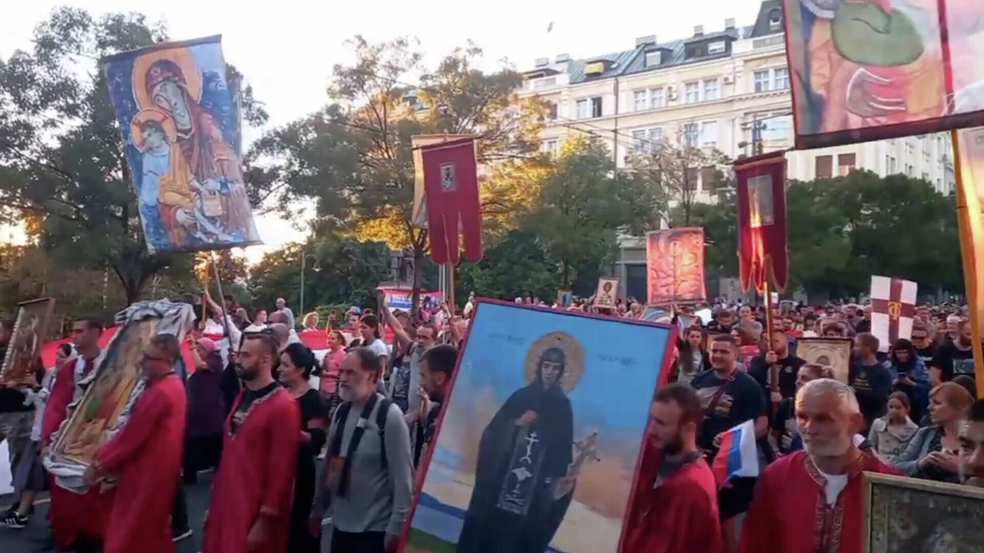 Массовое шествие в защиту традиционных ценностей в Белграде - РИА Новости, 1920, 11.09.2022