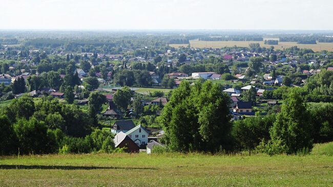 Сростки, вид с горы Пикет