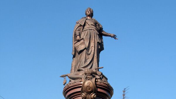 Памятник Екатерине ІІ в Одессе,. Украина