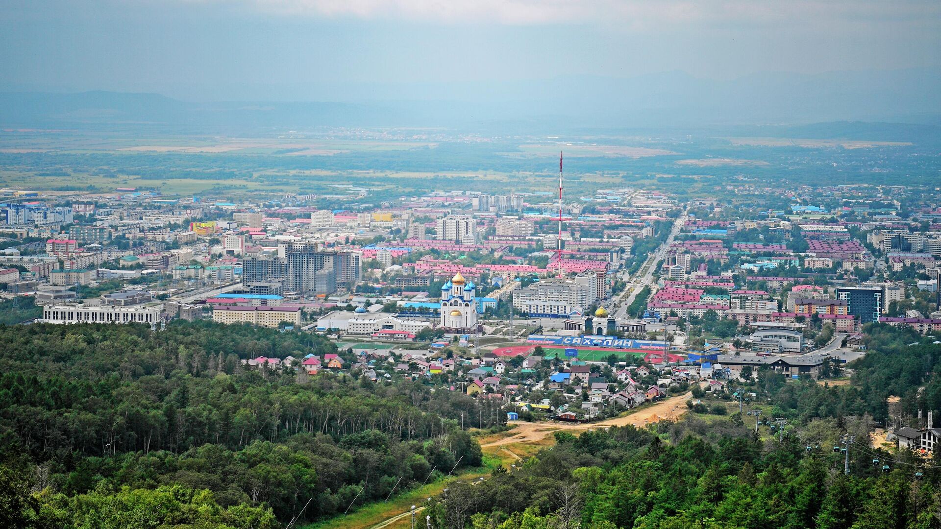 Вид на город Южно-Сахалинск - РИА Новости, 1920, 17.07.2024