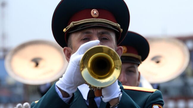 Музыканты военного духового оркестра имени Ф. Э. Дзержинского 