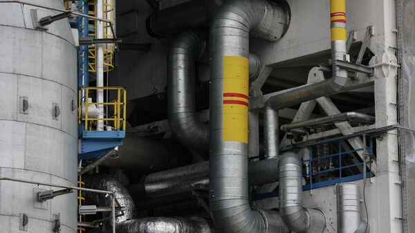 Технологические трубопроводы холодного блока установки газоразделения второй технологической линии Амурского ГПЗ