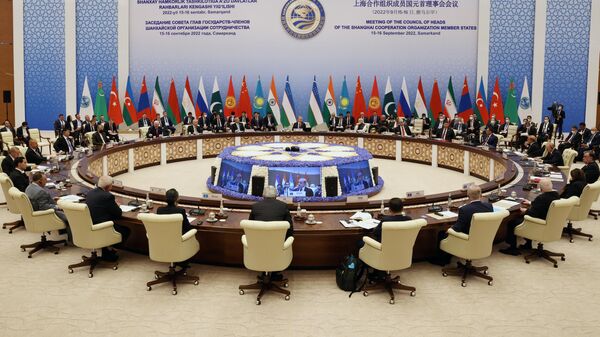 Заседание в расширенном составе глав стран — участниц Шанхайской организации сотрудничества (ШОС)