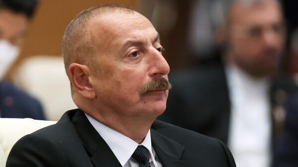 Президент Азербайджана Ильхам Алиев на заседании в расширенном составе глав стран - участниц ШОС