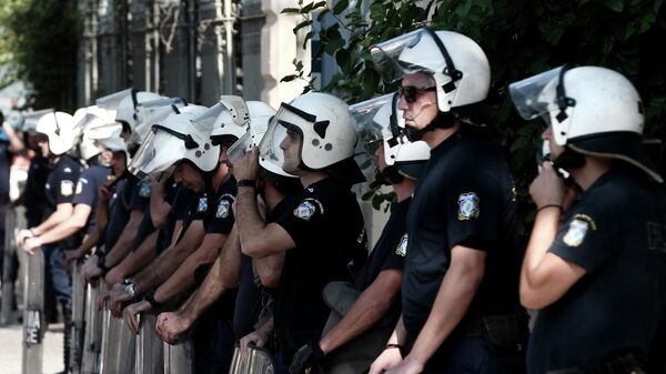 Полицейские в Салониках