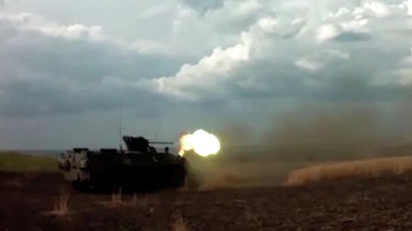 Бой российского БТР-82А и американского БТР M113 в ходе спецоперации на Украине