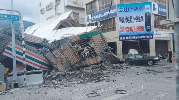Οι συνέπειες του σεισμού στην Ταϊβάν.  Φωτογραφία αυτόπτη μάρτυρα