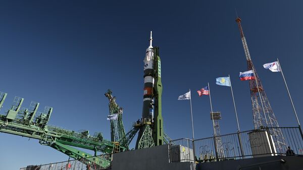 Ракета-носитель Союз-2.1а на космодроме Байконур