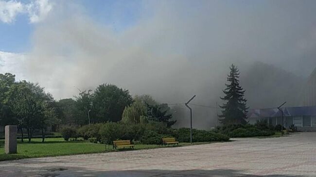 Дым от взрыва в Херсоне. Архивное фото