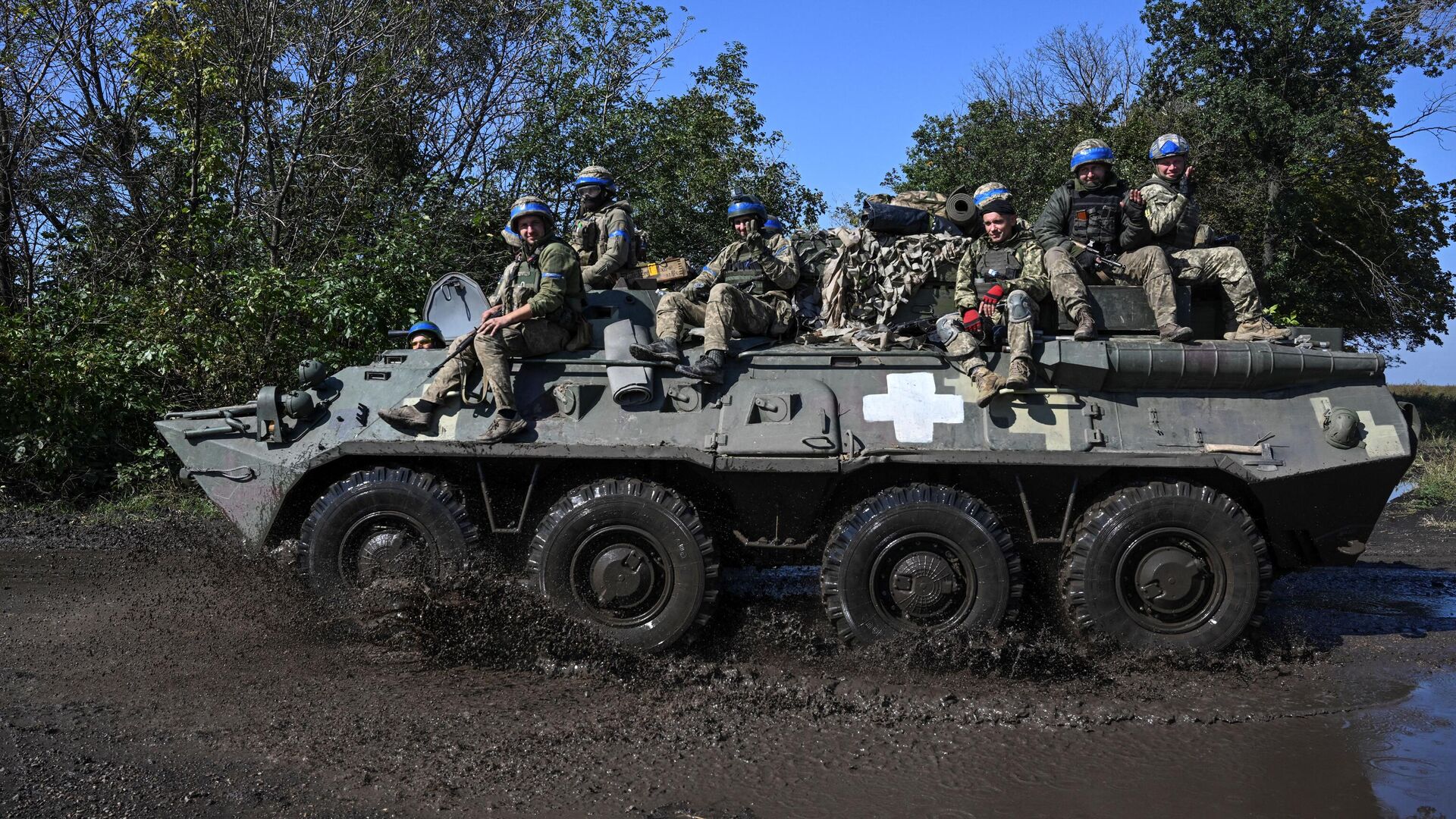 Украинские военные в Новоселовке - РИА Новости, 1920, 20.09.2022