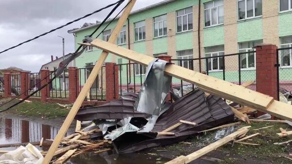 Последствия урагана в  Курской области