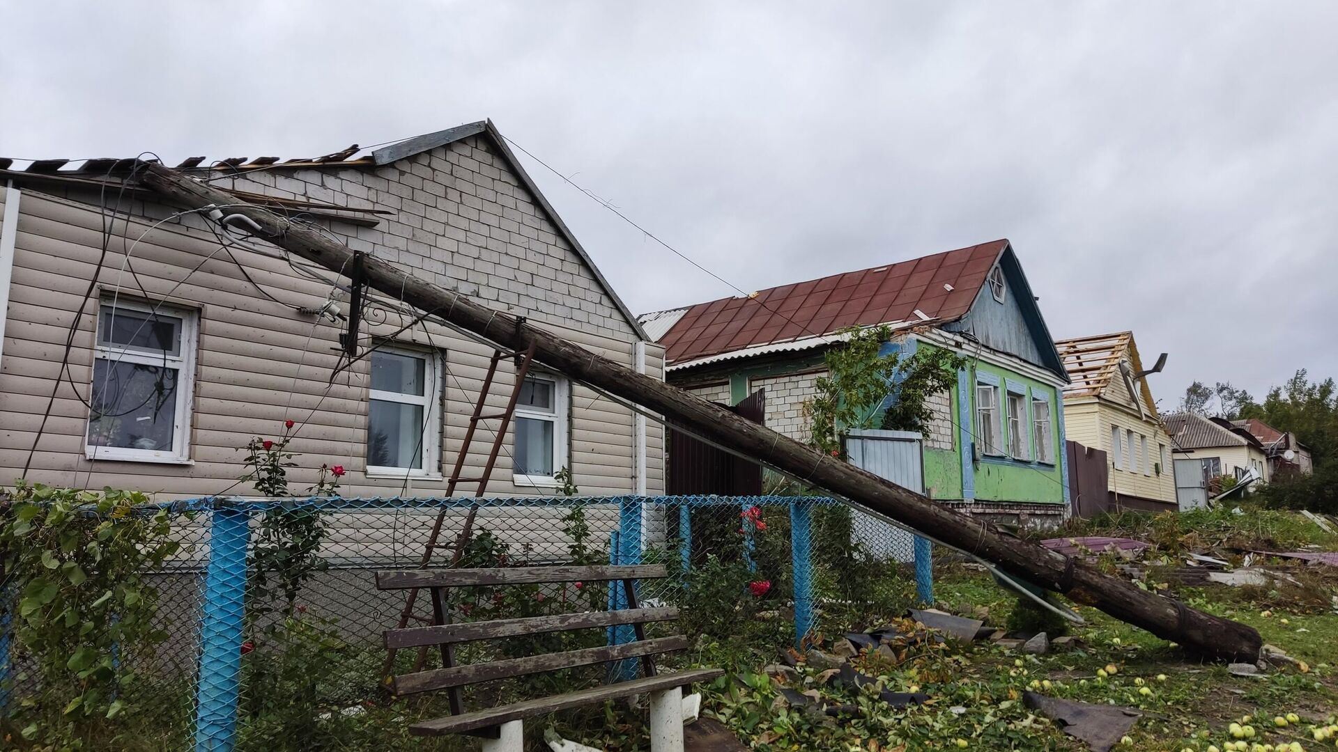  Последствия непогоды в Льговском районе Курской области. 19 сентября 2022 - РИА Новости, 1920, 19.09.2022