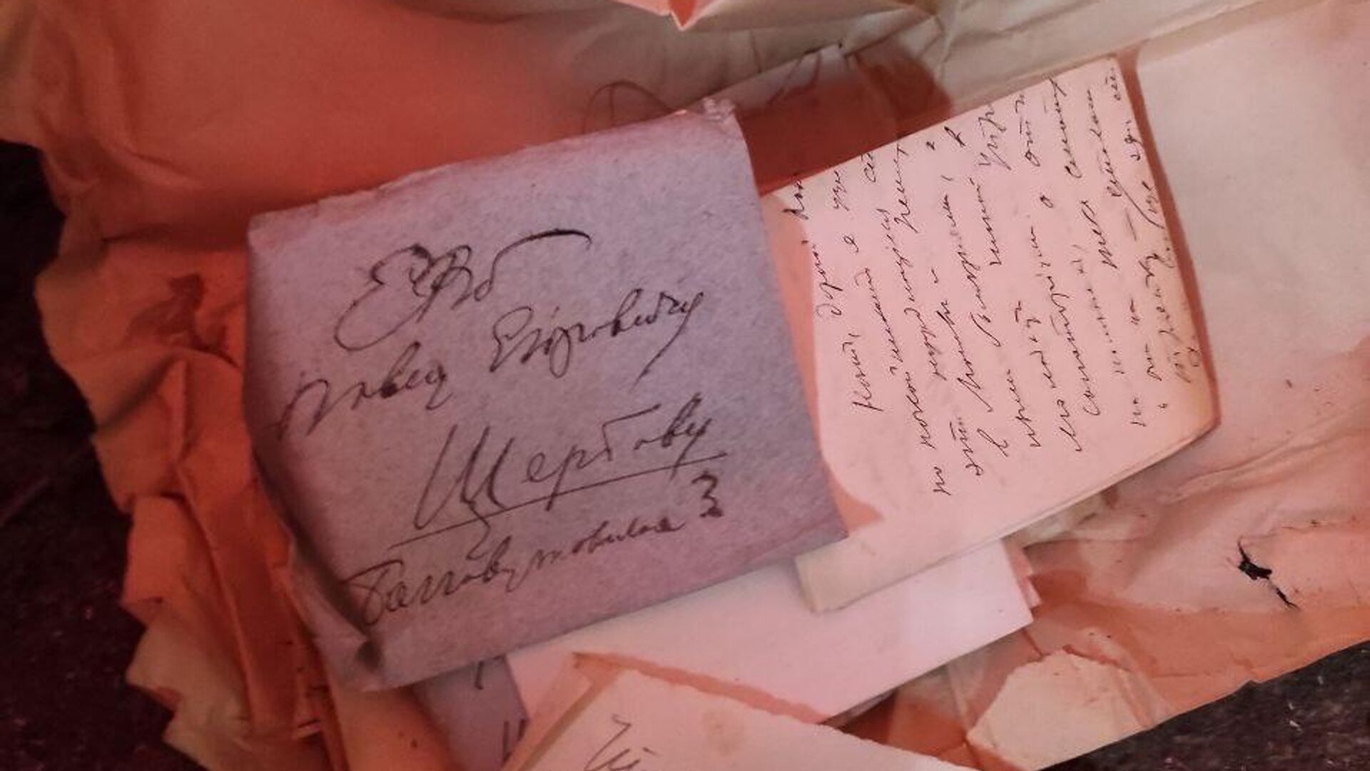 Письма, найденные в тайнике в усадьбе П.Е. Щербова - РИА Новости, 1920, 20.09.2022