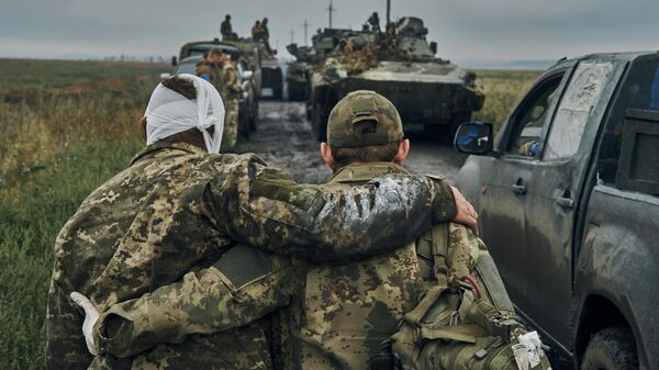 Раненые украинские военнослужащие. Архивное фото
