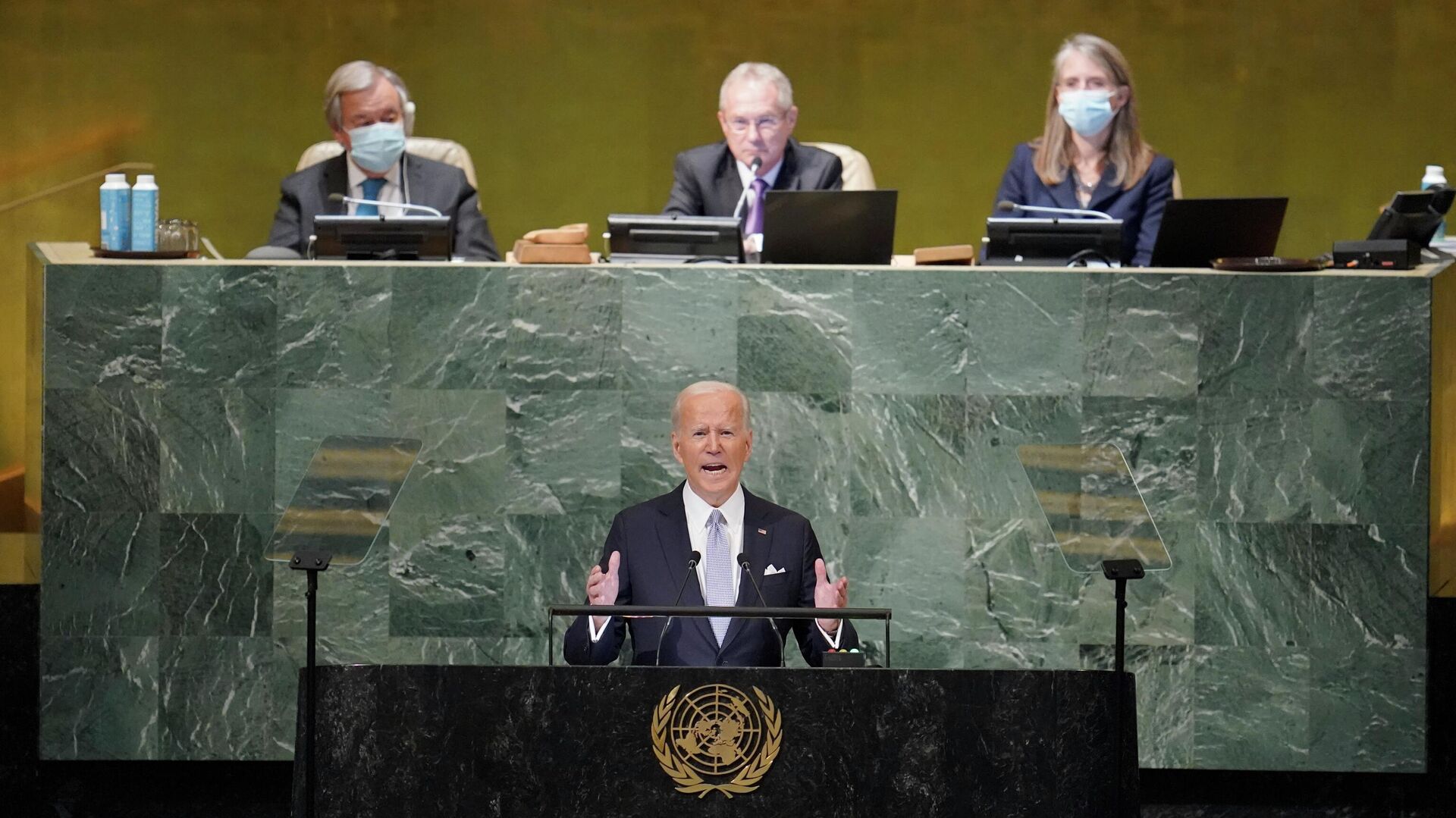 Президент США Джо Байден выступает на 77-й сессии Генеральной Ассамблеи ООН - РИА Новости, 1920, 21.09.2022